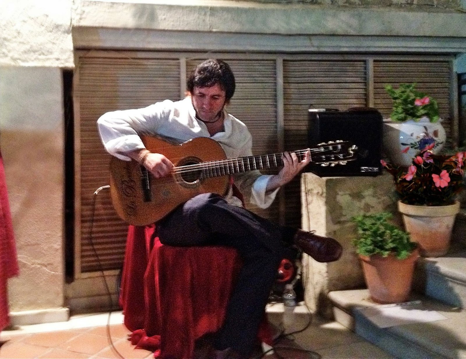 Show de flamenco en un patio
